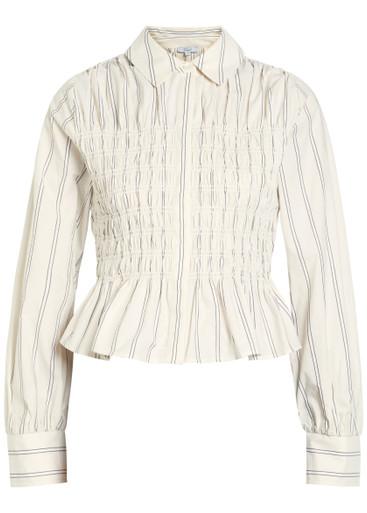 Bradshaw smocked cotton-poplin shirt by RAILS