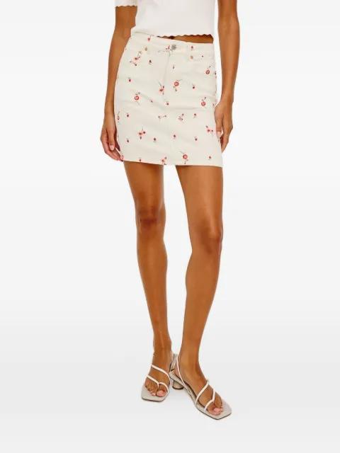 Burbank floral-print mini skirt by RAILS