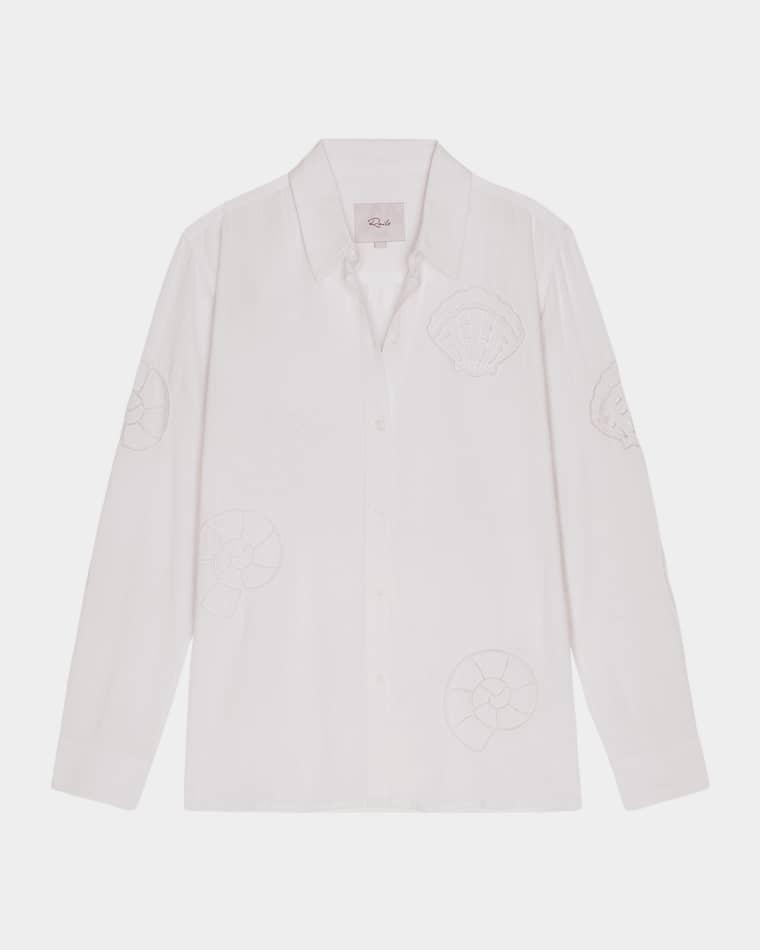 Charli Embroidered Linen Shirt by RAILS