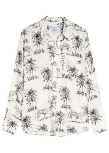 Charlie printed linen-blend shirt by RAILS
