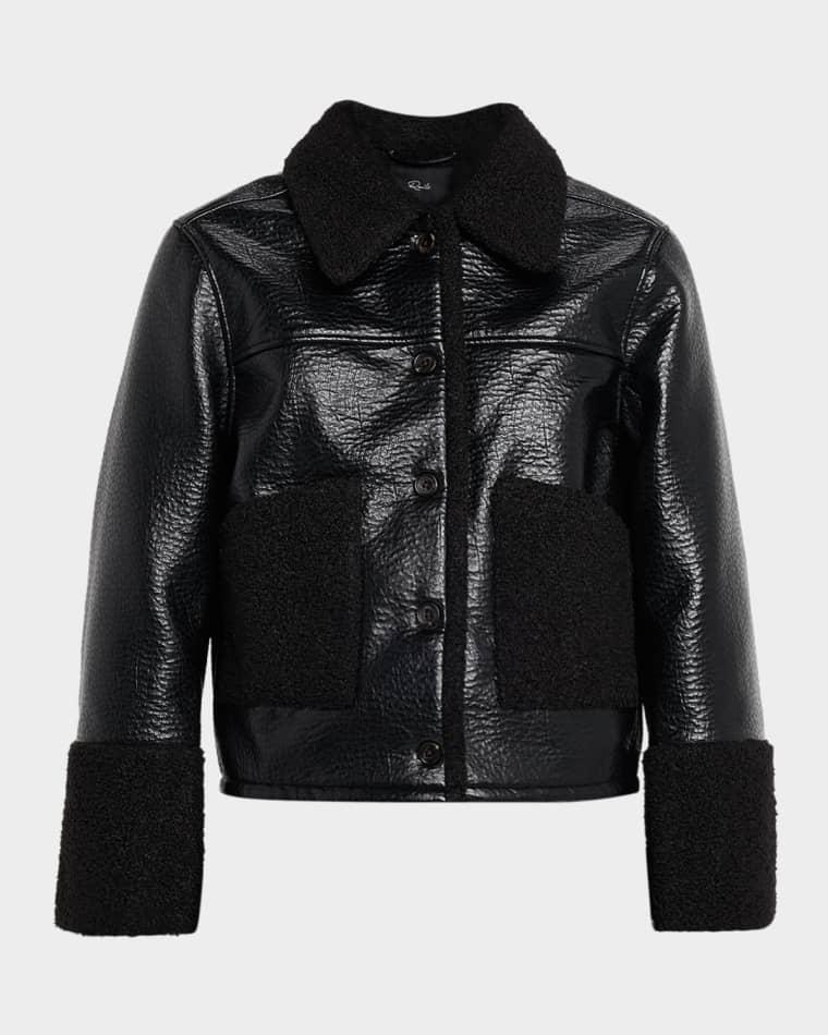 Dria Faux Leather Bomber Jacket by RAILS