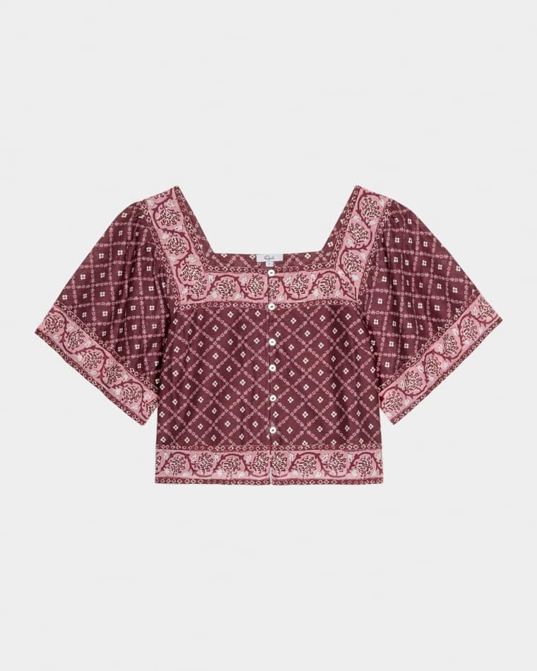 Ellen Printed Crop Top by RAILS