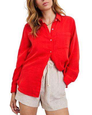 Ellis Cotton Gauze Button Down Shirt by RAILS