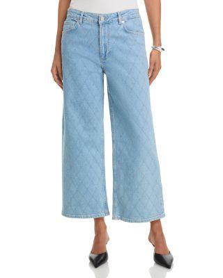 Getty High Rise Crop Jeans in Quilt Stud by RAILS