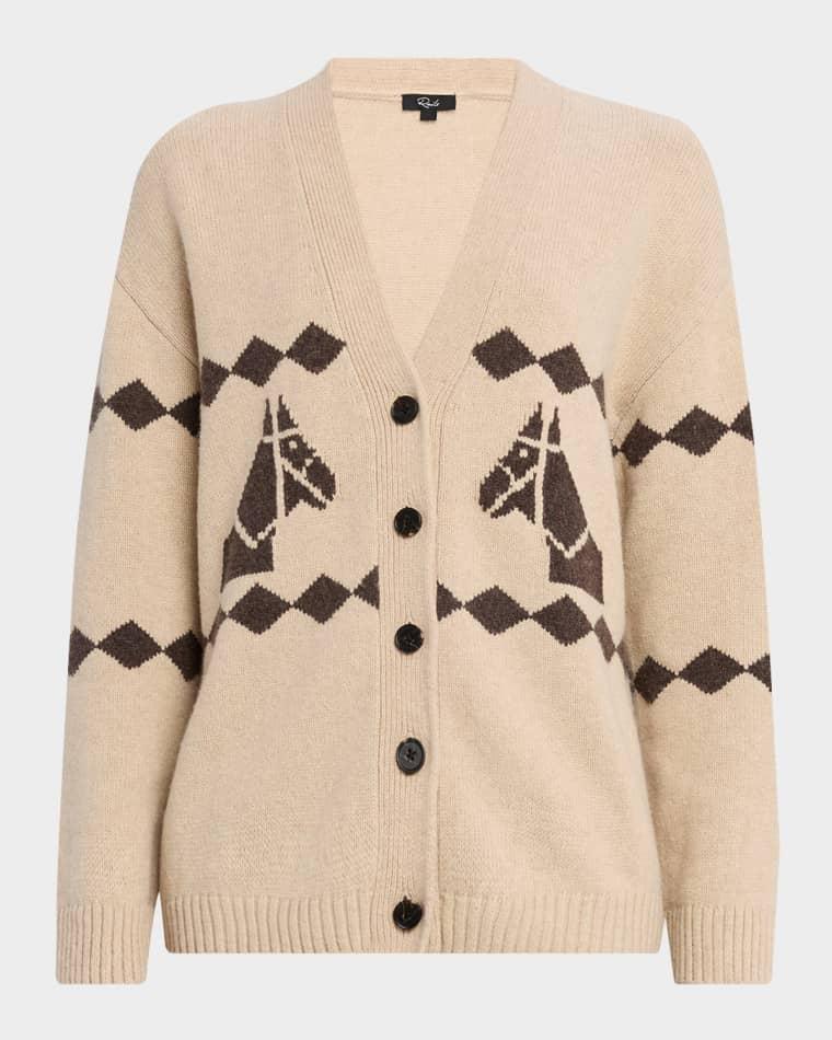 Jona Geometric Horse Cardigan by RAILS