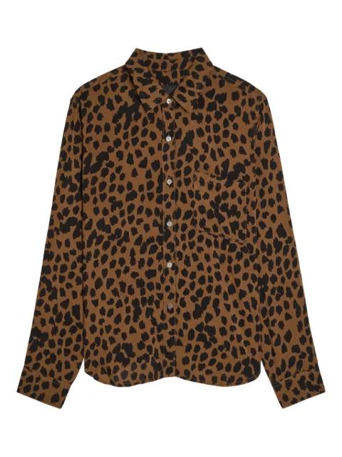 Josephine animal-print shirt by RAILS