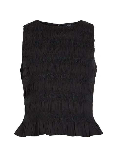 Kane shirred peplum top by RAILS