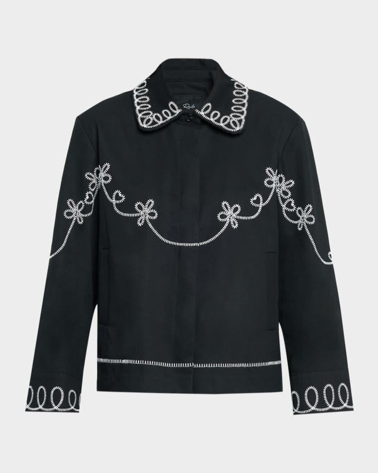 Keaton Embroidered Shirt Jacket by RAILS