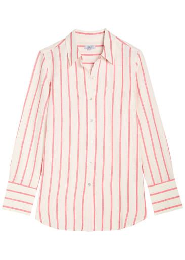 Knox striped linen-blend shirt by RAILS