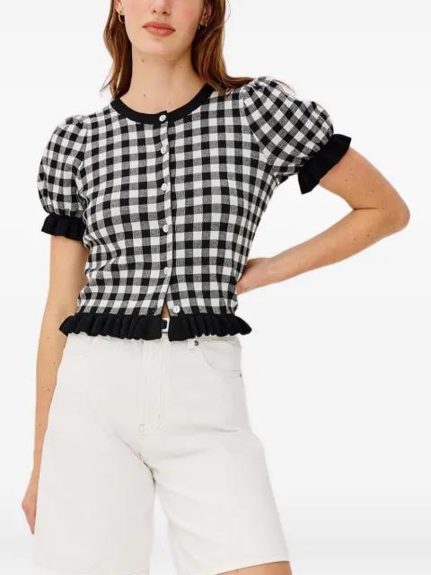 Lora gingham ruffled knitwear by RAILS
