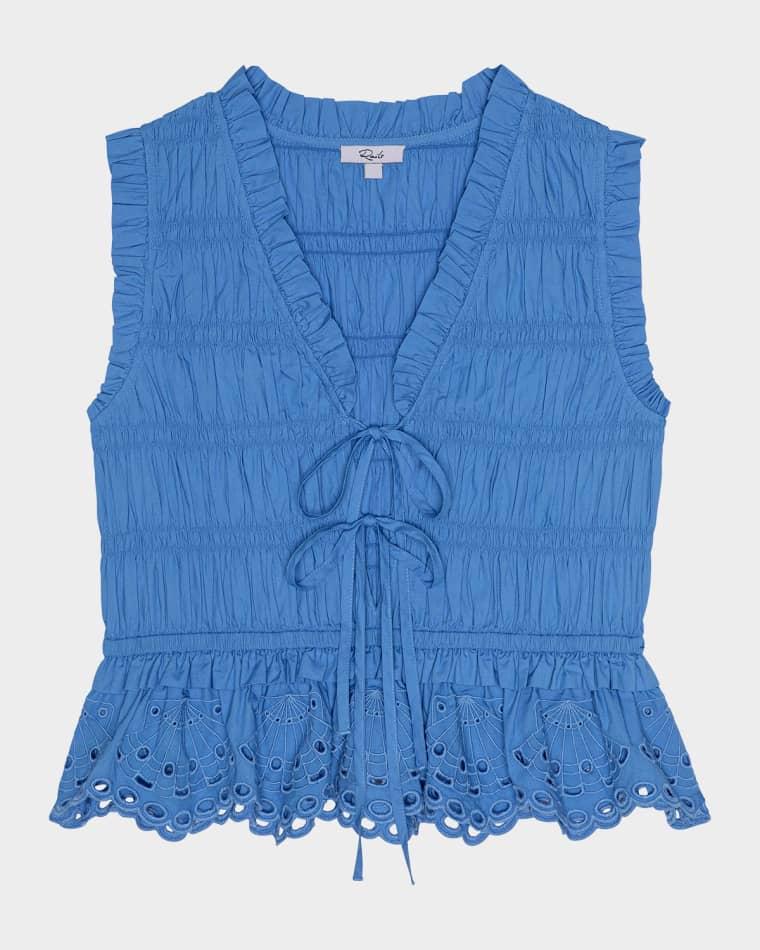 Martine Embroidered Cotton Top by RAILS