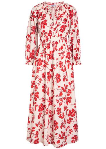 Matia floral-print cotton midi dress by RAILS