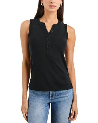 Mayla Sleeveless Henley Top by RAILS
