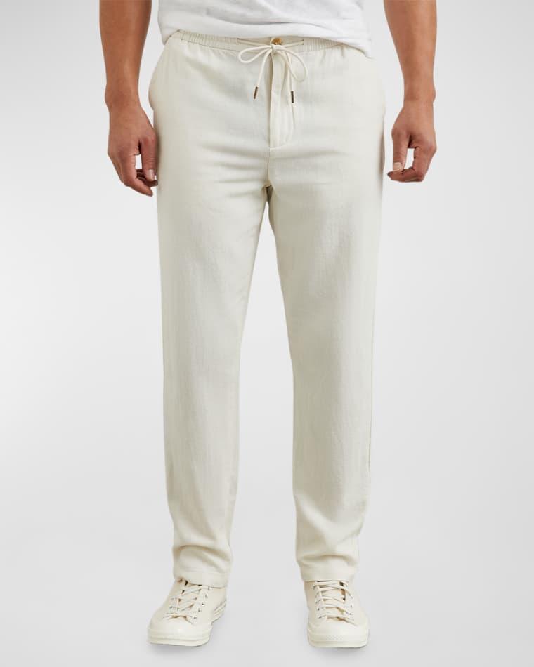 Men's Callum Cotton Linen Straight-Leg Pants by RAILS