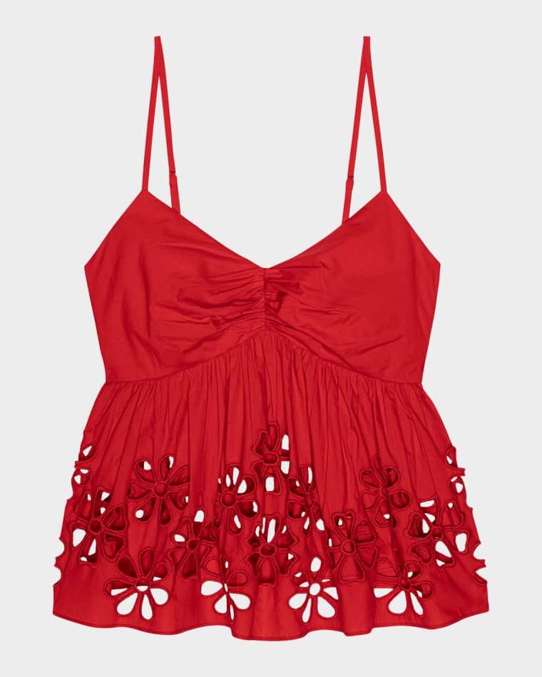 Meru Embroidered Cotton Top by RAILS