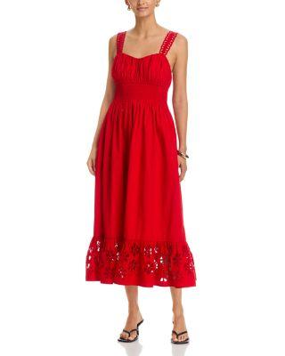 Moira Eyelet Trim Midi Dress by RAILS