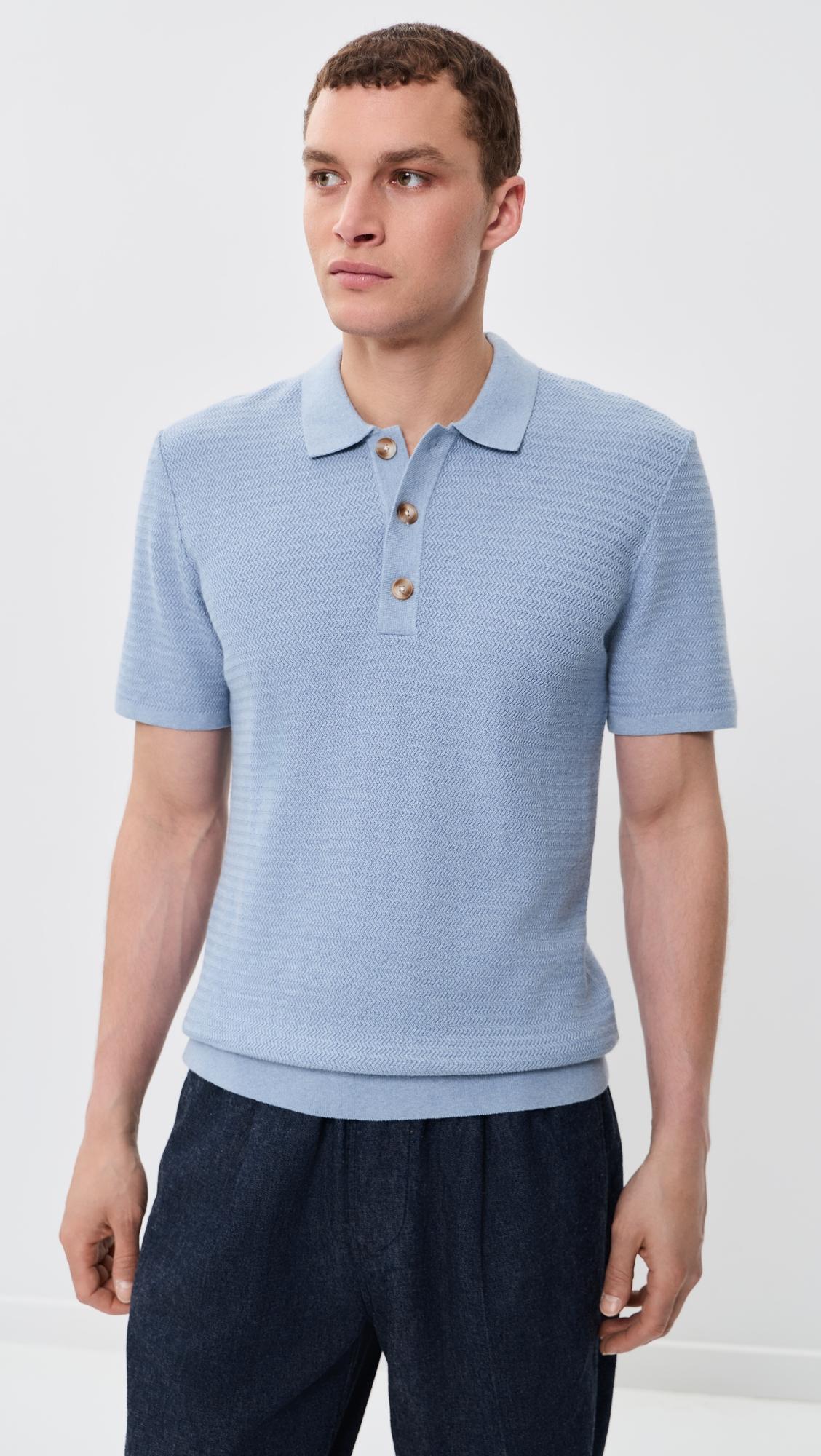 Nathan Knit Polo Top by RAILS