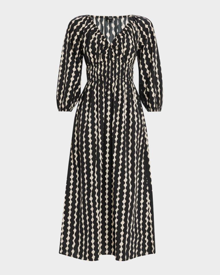 Paio Blouson-Sleeve Midi Dress by RAILS