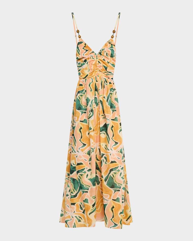 Palm Cotton Midi Dress by RAILS