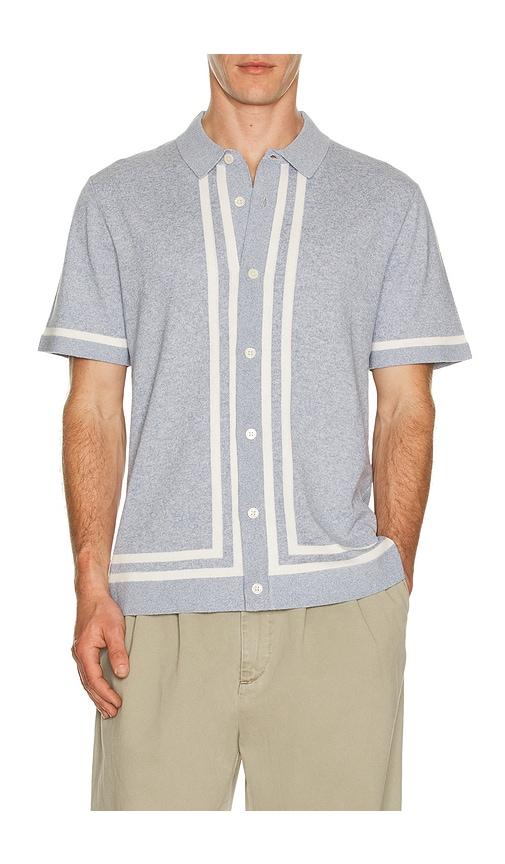 Rails Leo Knitted Shirt in Blue by RAILS