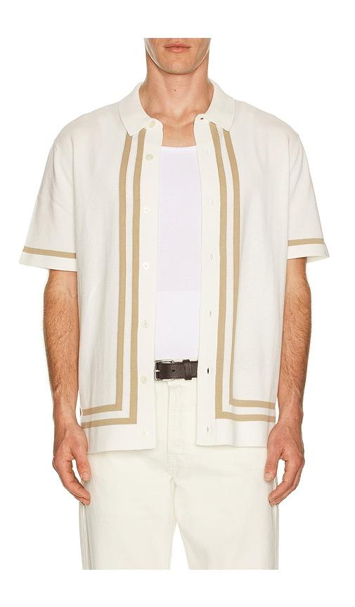 Rails Leo Knitted Shirt in White by RAILS