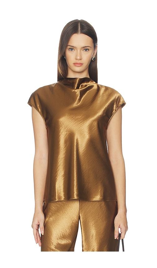 Rails Loretta Top in Metallic Bronze by RAILS