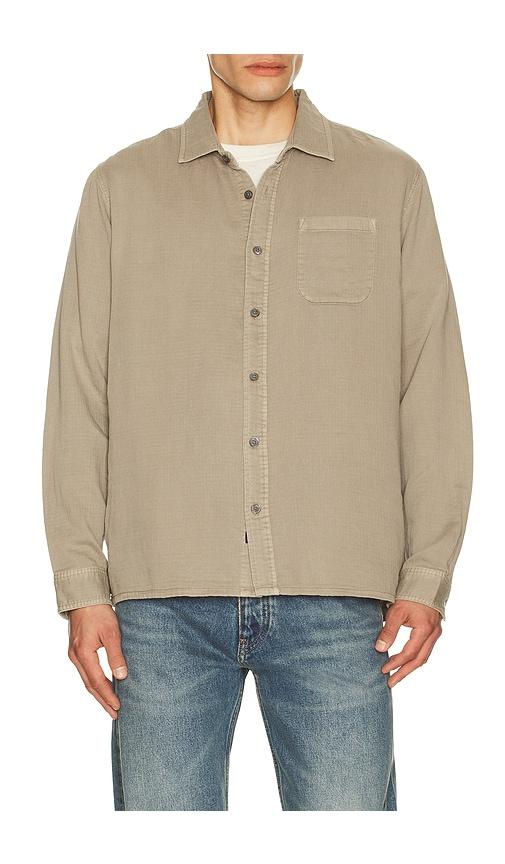 Rails Owens Long Sleeve Shirt in Taupe by RAILS