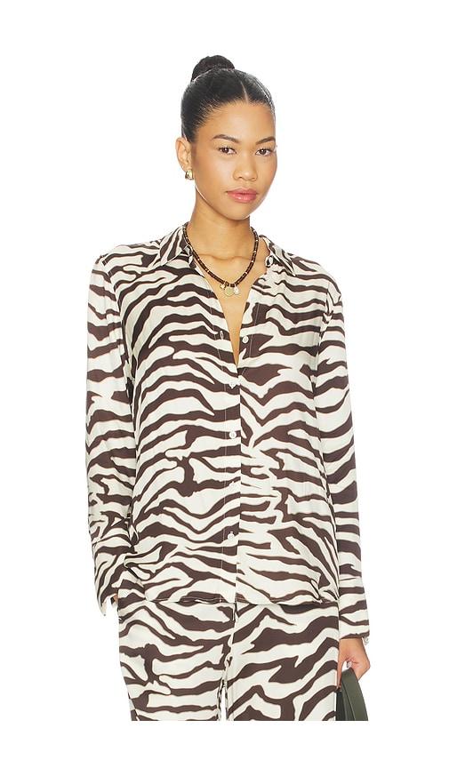 Rails Saige Top in Brown,Cream by RAILS