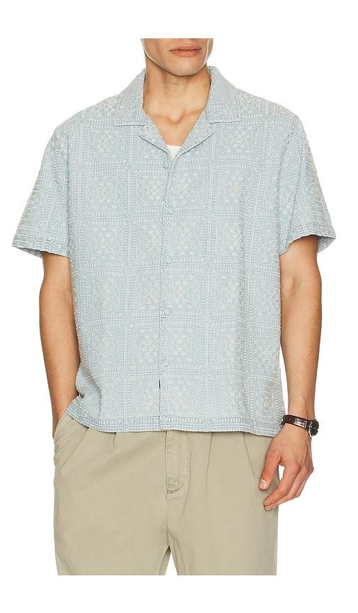Rails Tyler Camp Collar Shirt in Blue by RAILS