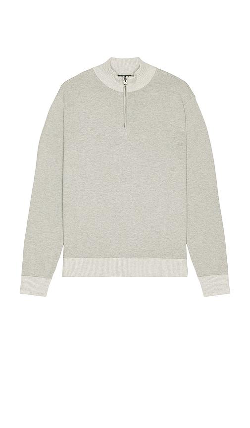 Rails Waylon Quarter Zip Sweater in Grey by RAILS
