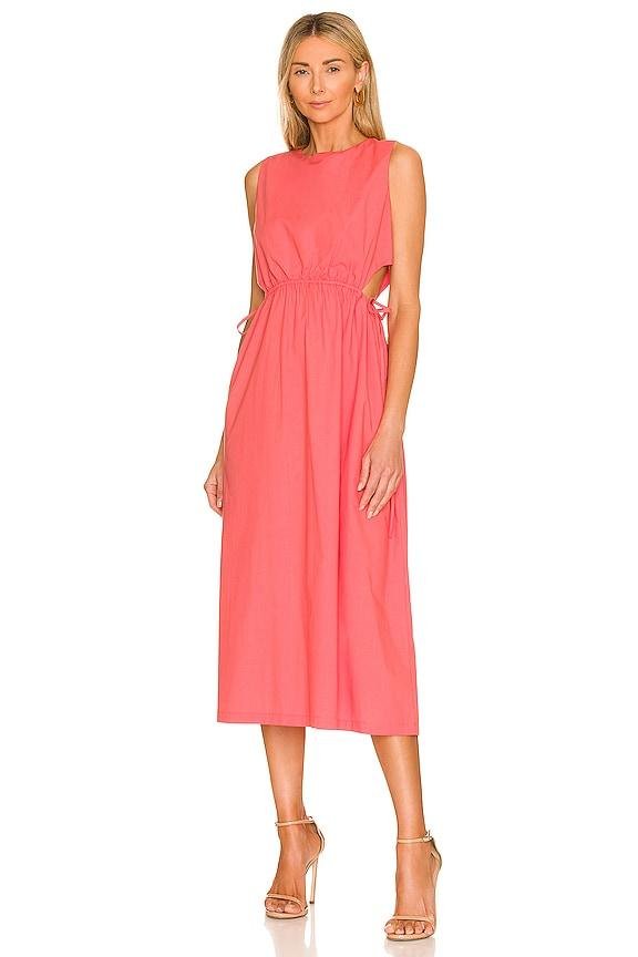 Rails Yvette Cinched Waist Dress in Coral by RAILS