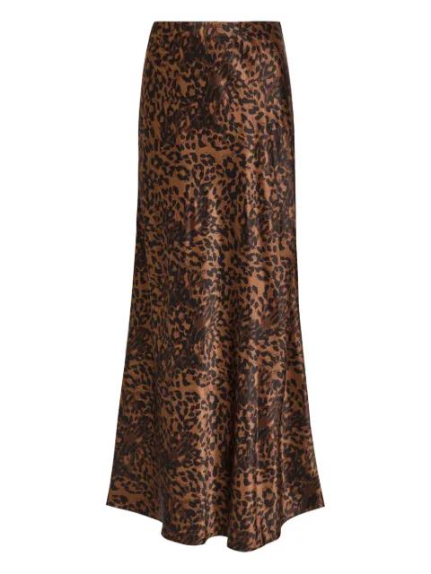 Romina anima-print maxi skirt by RAILS