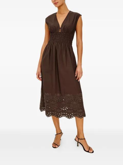 Roxanne eyelet-embroidered midi dress by RAILS