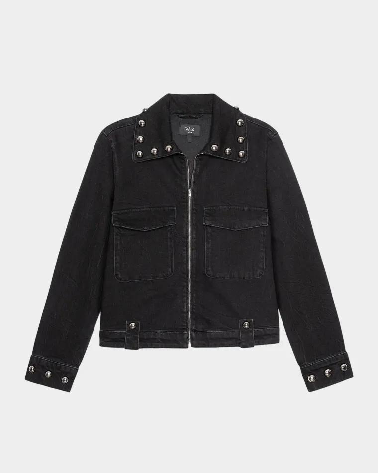 Roxbury Studded Denim Jacket by RAILS