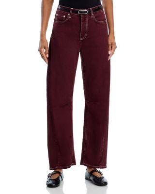 Samo High Rise Barrel Leg Jeans in Chocolate by RAILS