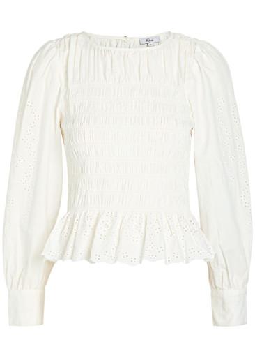 Tabi broderie-anglaise cotton-poplin top by RAILS