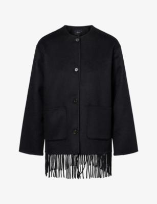 Tomoko Fringed Wool-Blend Jacket by RAILS