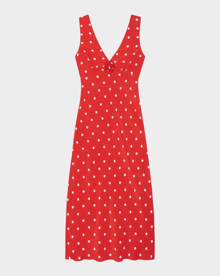 x Giadzy Terena Sleeveless Polka Dot Dress by RAILS
