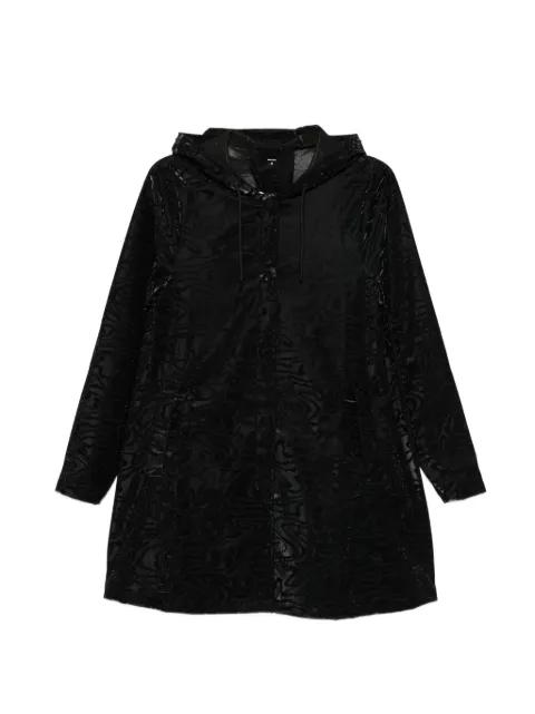 A-line long-sleeve hoodied jacket by RAINS