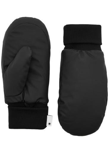 Alta rubberised mittens by RAINS