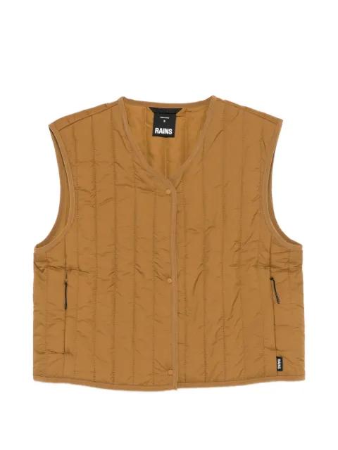 Banja quilted short liner gilet by RAINS