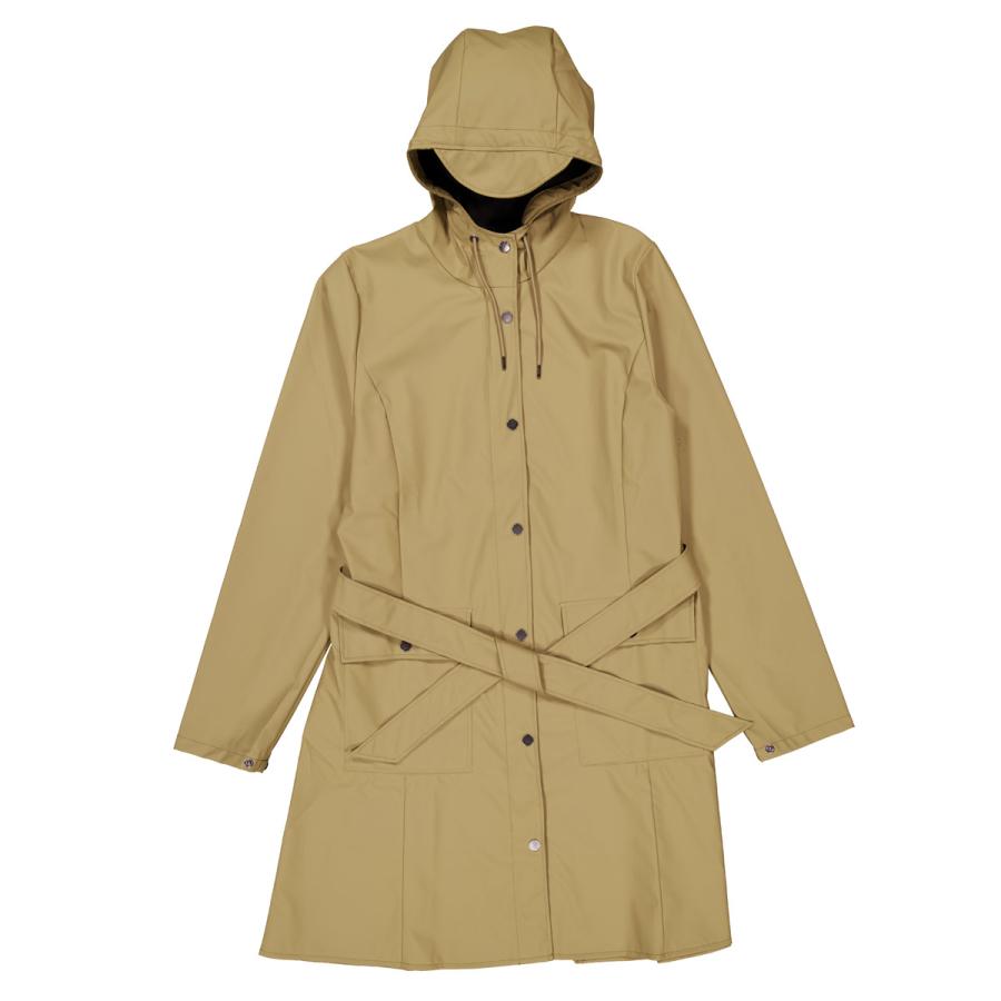 Rains Curve Hooded Belted Waterproof Jacket by RAINS