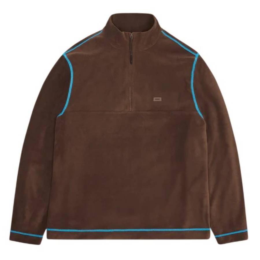 Rains Mens Frame Addis Fleece Half Zip Shirt by RAINS