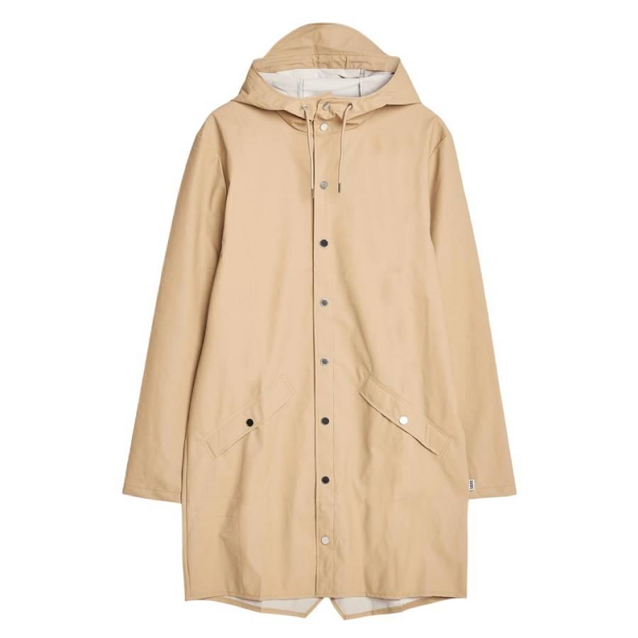 Rains Sand Lightweight Waterproof Long Jacket by RAINS