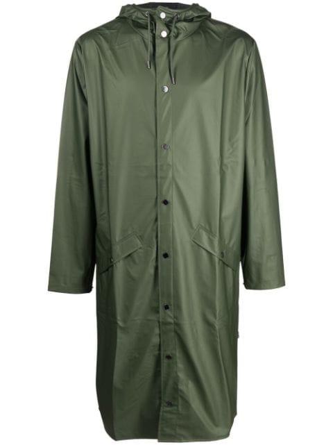 drawstring hood raincoat by RAINS