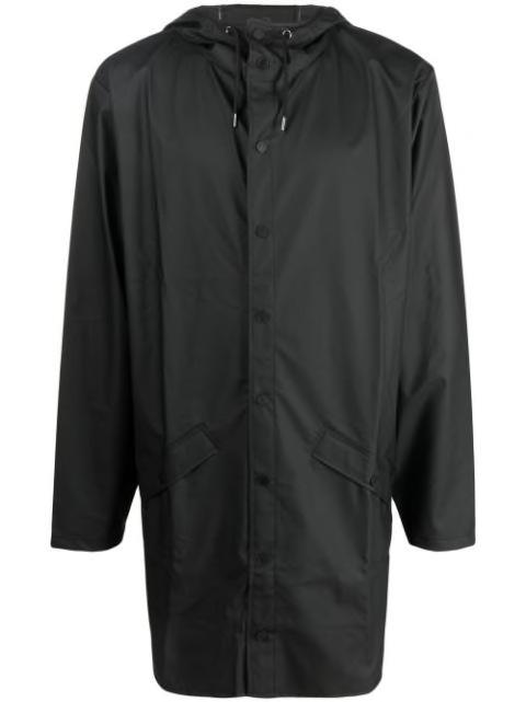 drawstring hood raincoat by RAINS