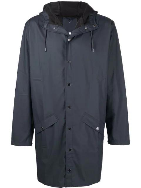 drawstring hood raincoat by RAINS