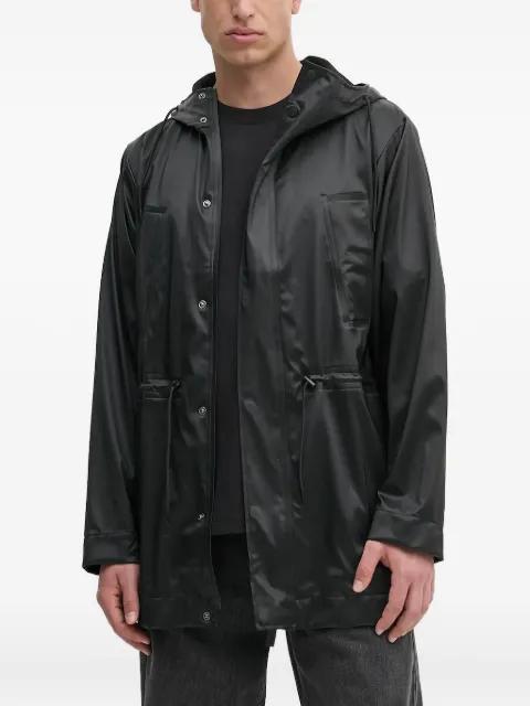 drawstring hoodied jacket by RAINS