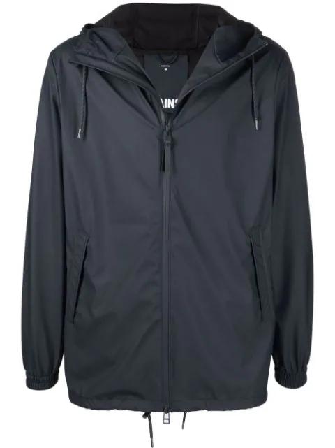 drawstring hoodied jacket by RAINS