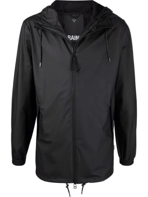 drawstring hoodied jacket by RAINS